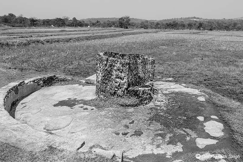 A Kukuru Daarhi nestled in the Don fields of Jiuri village, Jharkhand, India